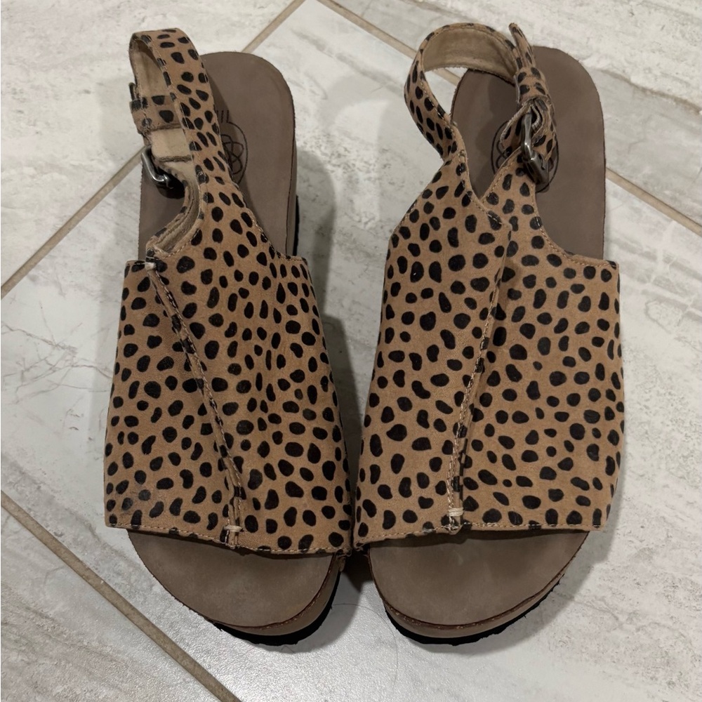 Hokus Pokus Animal Print Wedge Sandal - 8M
